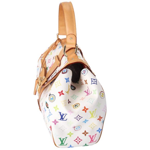 Louis Vuitton x Murakami Sac Retro GM Eye Love Monogram Handbag M92053 Blanc - Picture 4 of 10
